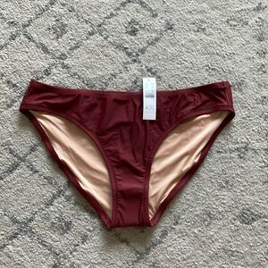 NWT never worn, J.Crew bikini bottom in color sienna